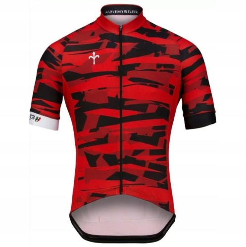 Wilier Maglia Vibes 2.0 – czerwono-czarna koszulka rowerowa męska M