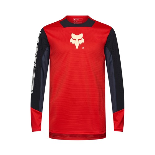 KOSZULKA ROWEROWA Z DŁUGIM RĘKAWEM FOX DEFEND ELEVATED FLUO RED S