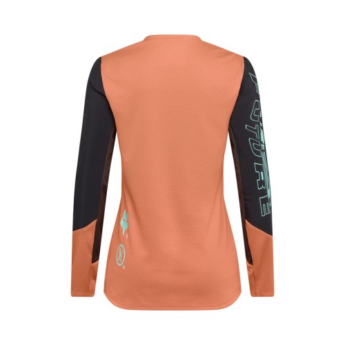 KOSZULKA ROWEROWA Z DŁUGIM RĘKAWEM DAMSKA FOX DEFEND ELEVATED CORAL M