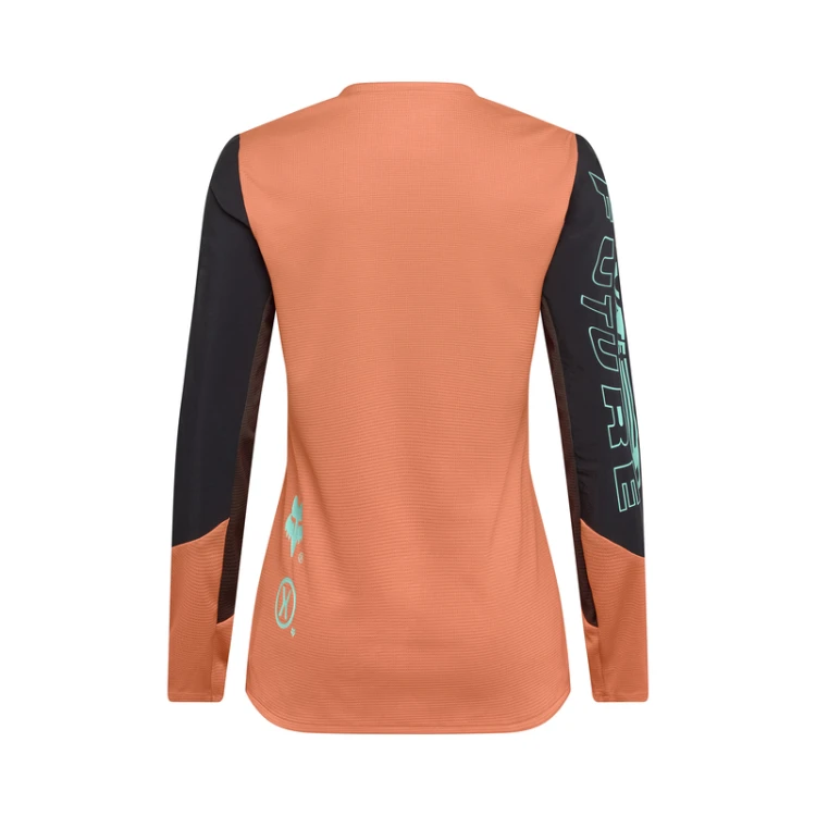 KOSZULKA ROWEROWA Z DŁUGIM RĘKAWEM DAMSKA FOX DEFEND ELEVATED CORAL M