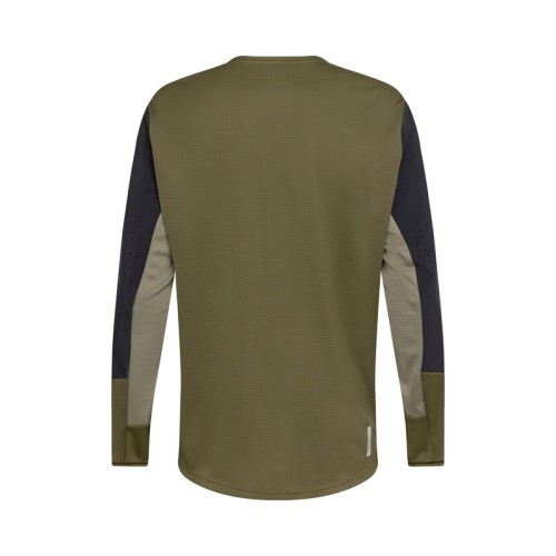 KOSZULKA ROWEROWA Z DŁUGIM RĘKAWEM FOX DEFEND OLIVE GREEN S
