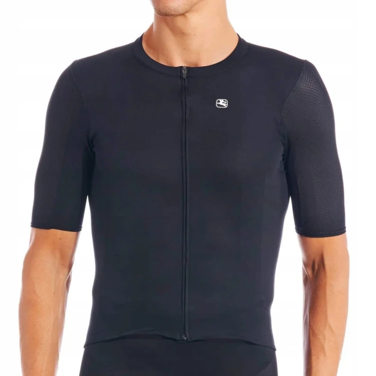 Koszulka Rowerowa Męska Giordana Silverline Czarna Rozmiar M