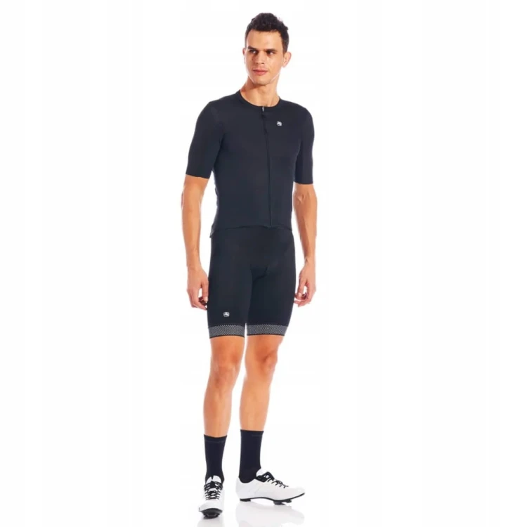 Koszulka Rowerowa Męska Giordana Silverline Czarna Rozmiar M