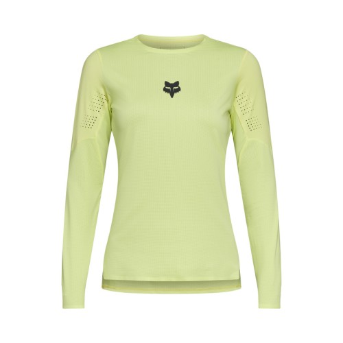 KOSZULKA ROWEROWA Z DŁUGIM RĘKAWEM DAMSKA FOX FLEXAIR LIME XS