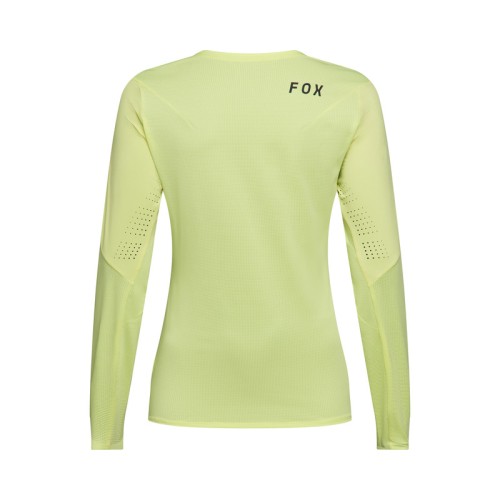 KOSZULKA ROWEROWA Z DŁUGIM RĘKAWEM DAMSKA FOX FLEXAIR LIME XS