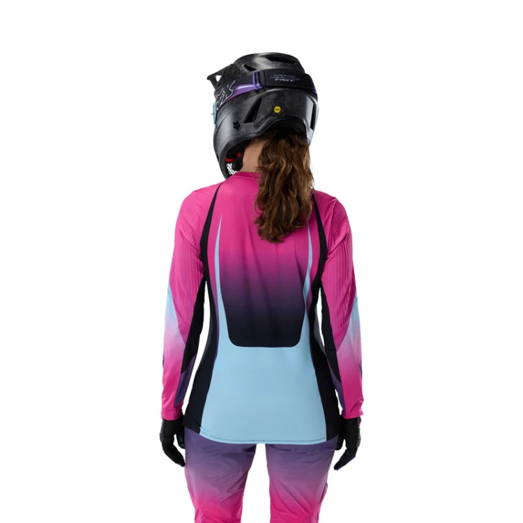 KOSZULKA ROWEROWA Z DŁUGIM RĘKAWEM DAMSKA FOX FLEXAIR LS TS57 SE PINK M