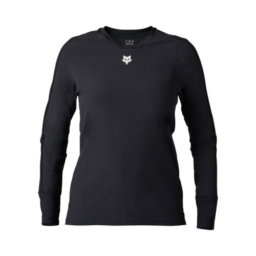 KOSZULKA ROWEROWA Z DŁUGIM RĘKAWEM DAMSKA FOX DEFEND THERMAL BLACK M