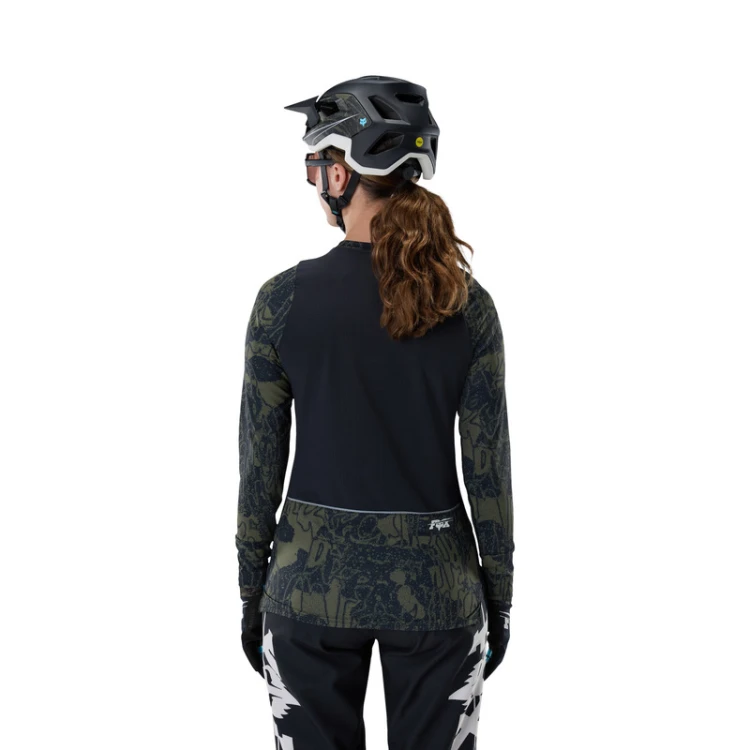 BLUZA ROWEROWA DAMSKA FOX DEFEND THERMAL LUNAR SE BLACK S