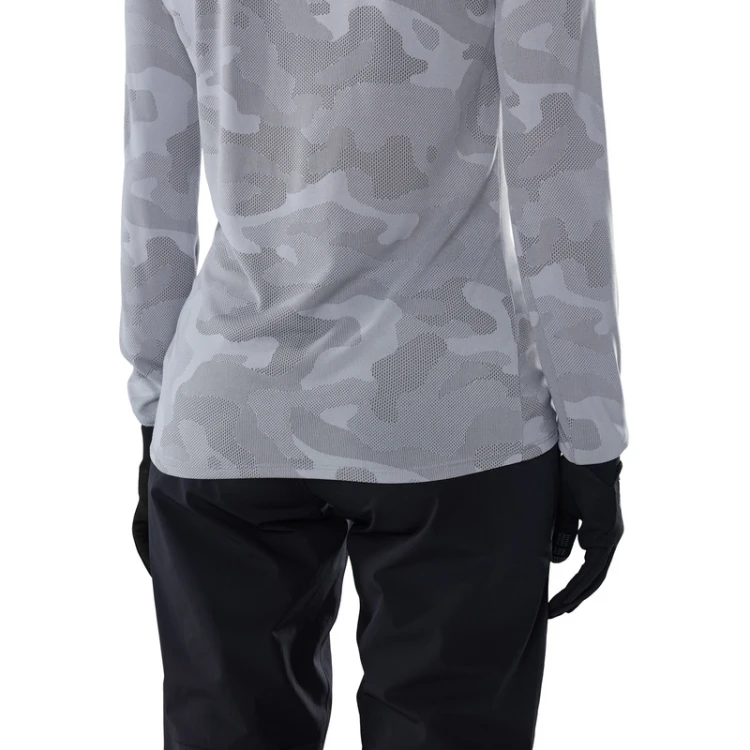 KOSZULKA ROWEROWA Z DŁUGIM RĘKAWEM DAMSKA FOX RANGER TRU DRI LS PEWTER S