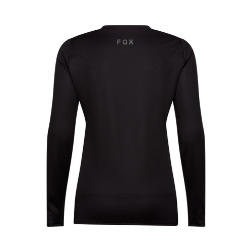 KOSZULKA ROWEROWA Z DŁUGIM RĘKAWEM DAMSKA FOX RANGER HEAD BLACK L