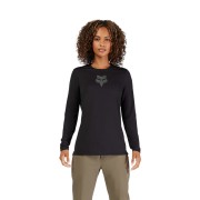 KOSZULKA ROWEROWA Z DŁUGIM RĘKAWEM DAMSKA FOX RANGER HEAD BLACK XS