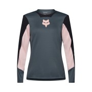 KOSZULKA ROWEROWA Z DŁUGIM RĘKAWEM DAMSKA FOX DEFEND CREATION DEEP COBALT S