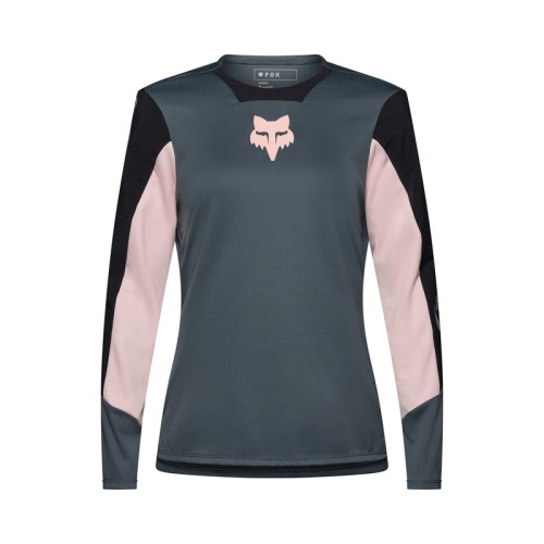 KOSZULKA ROWEROWA Z DŁUGIM RĘKAWEM DAMSKA FOX DEFEND CREATION DEEP COBALT S