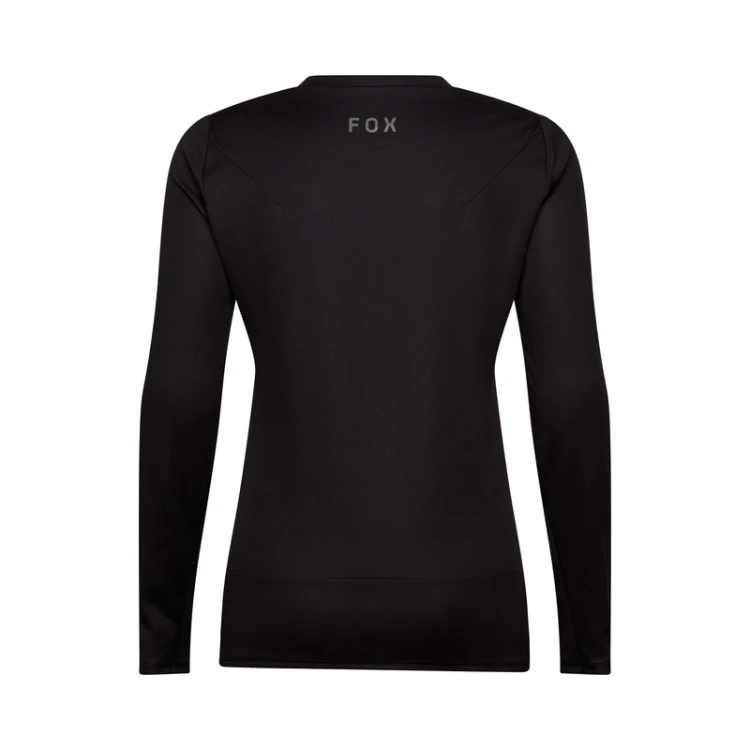 KOSZULKA ROWEROWA Z DŁUGIM RĘKAWEM DAMSKA FOX RANGER HEAD BLACK S