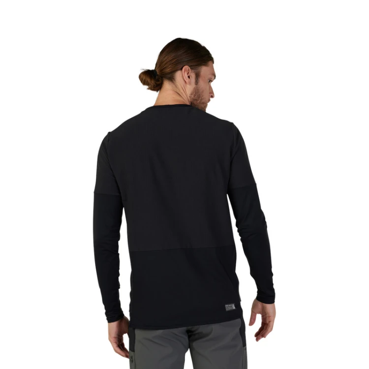 KOSZULKA ROWEROWA Z DŁUGIM RĘKAWEM FOX DEFEND THERMAL BLACK S