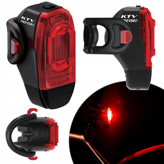 Lampka rowerowa tylna Lezyne KTV Drive Pro+ 150 lm USB czarna