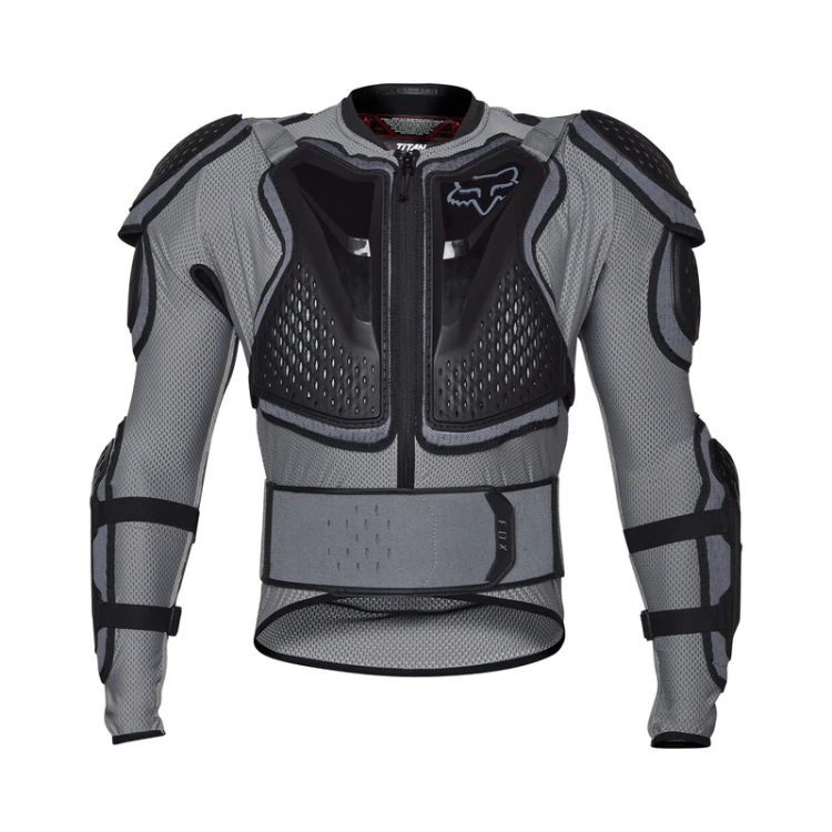 KOSZULKA Z OCHRANIACZAMI FOX TITAN SPORT CLOUD GREY M