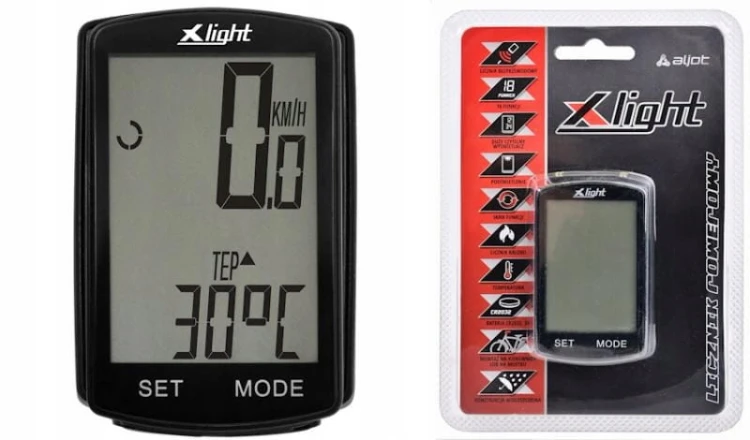 LICZNIK ROWEROWY X-LIGHT 18 FUNKCJI BEZPRZEWODOWY