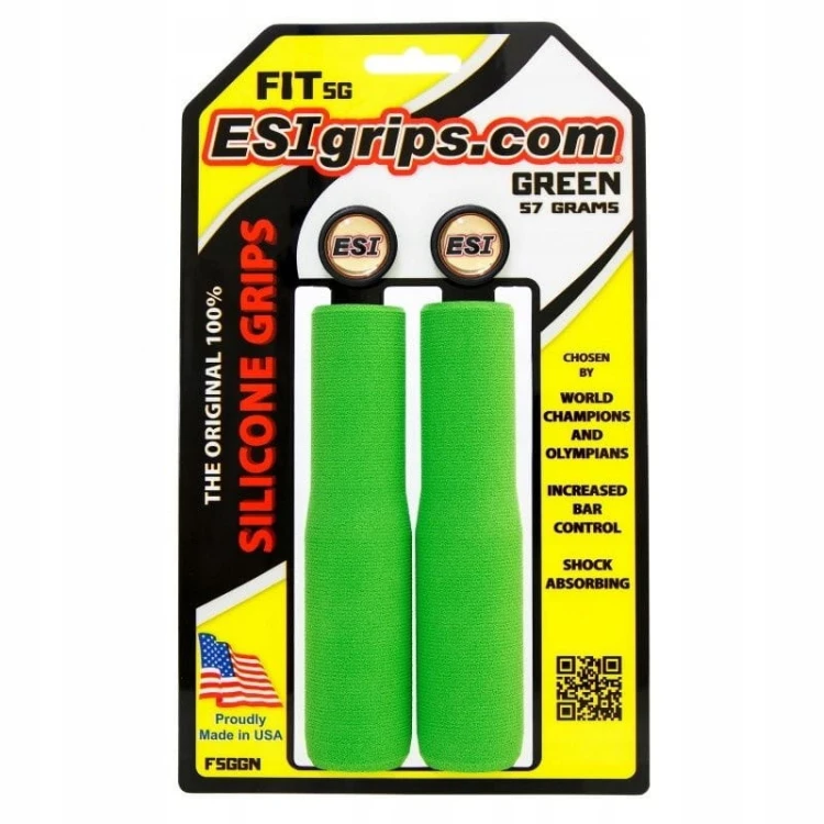 Chwyty rowerowe ESI Fit SG Zielone