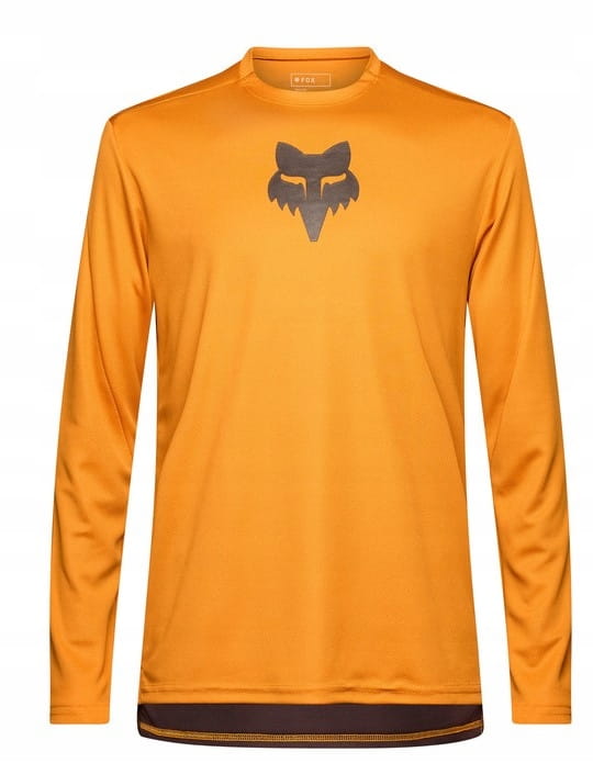 Koszulka Rowerowa Z Długim Rękawem FOX Ranger Head Caramel M