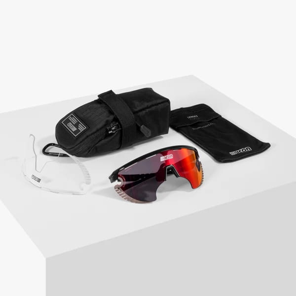 Okulary SCICON AEROWING LAMON White Gloss - SCNPP Multimirror Red