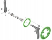 Shimano Zębatka FC-R8100 36T Wewnętrzna 36T-NH FC-R8100 (Y0NG36000)