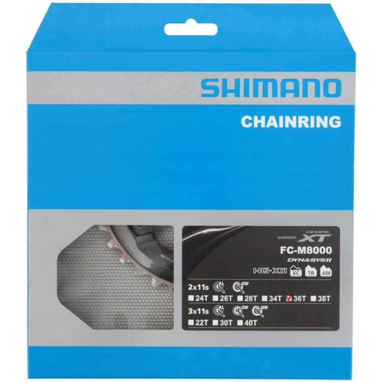 Tarcza Shimano FC-M8000 szara 36T