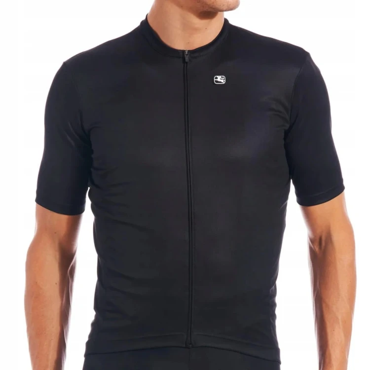 Koszulka Rowerowa Męska Giordana Fusion Czarna Rozmiar S
