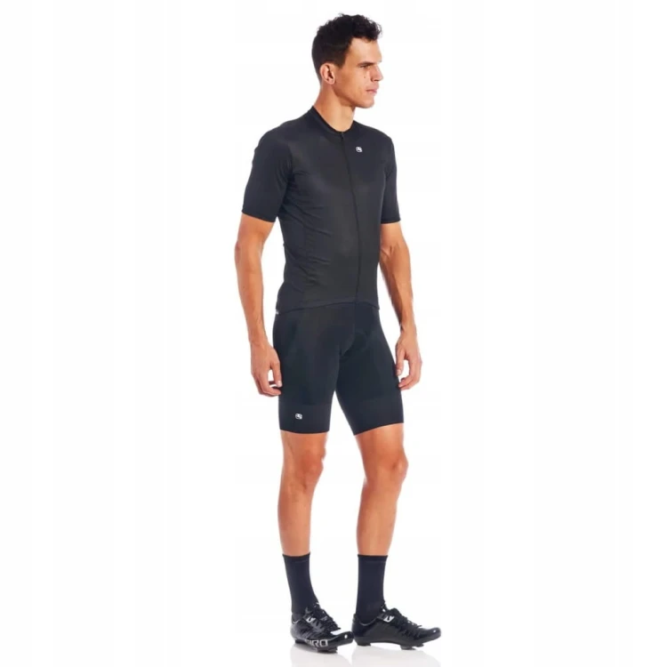Koszulka Rowerowa Męska Giordana Fusion Czarna Rozmiar S