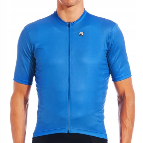 Koszulka Męska Rowerowa Giordana Fusion Niebieska Rozmiar L
