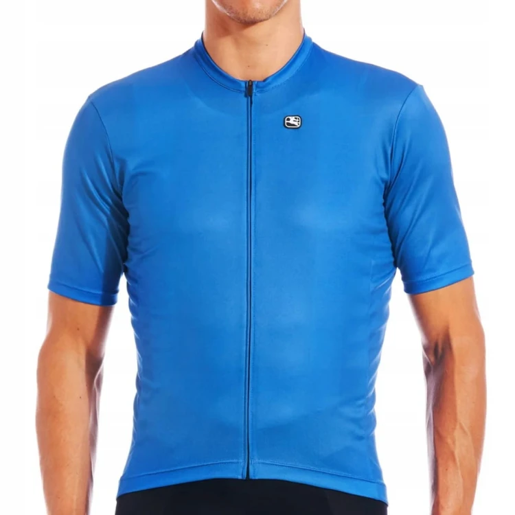 Koszulka Męska Rowerowa Giordana Fusion Niebieska Rozmiar L