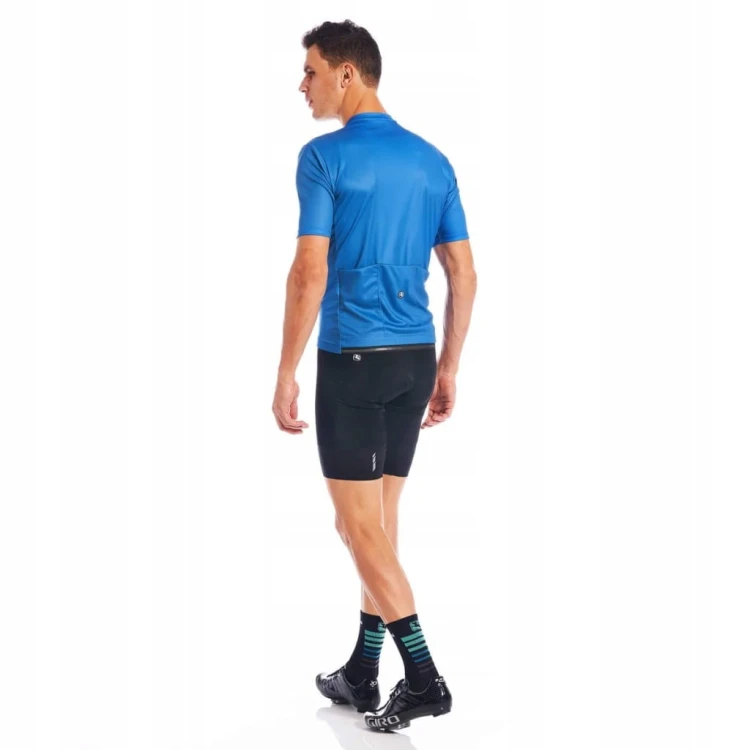 Koszulka Męska Rowerowa Giordana Fusion Niebieska Rozmiar L