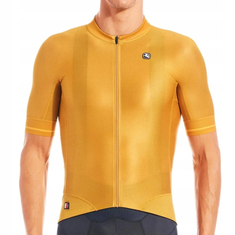Koszulka Męska Rowerowa Giordana FR-C PRO Jersey Żółta Rozmiar XL