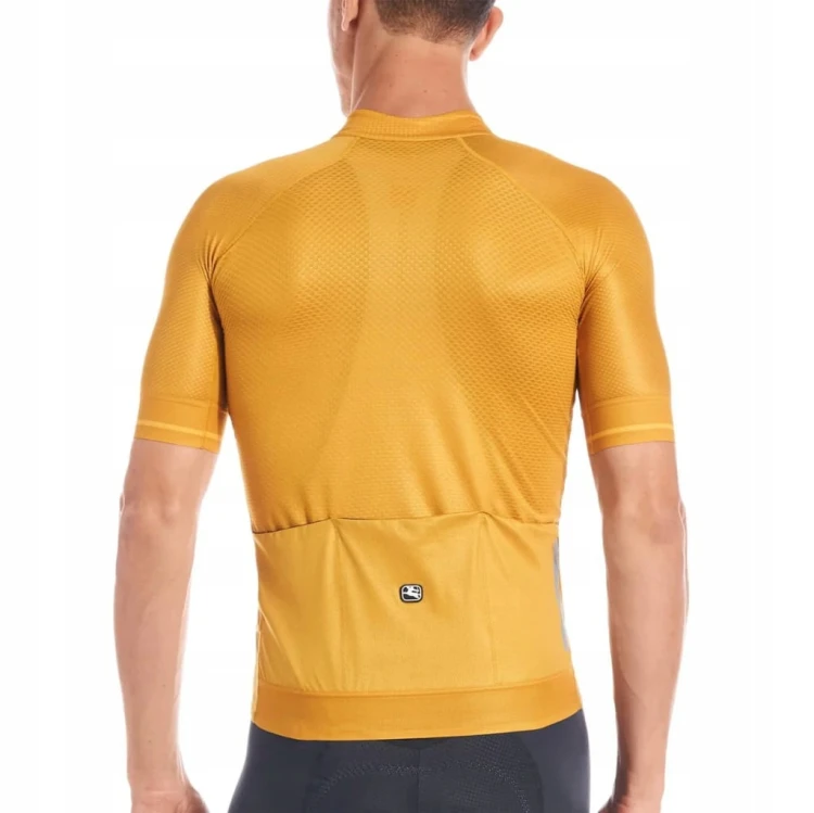 Koszulka Męska Rowerowa Giordana FR-C PRO Jersey Żółta Rozmiar XL