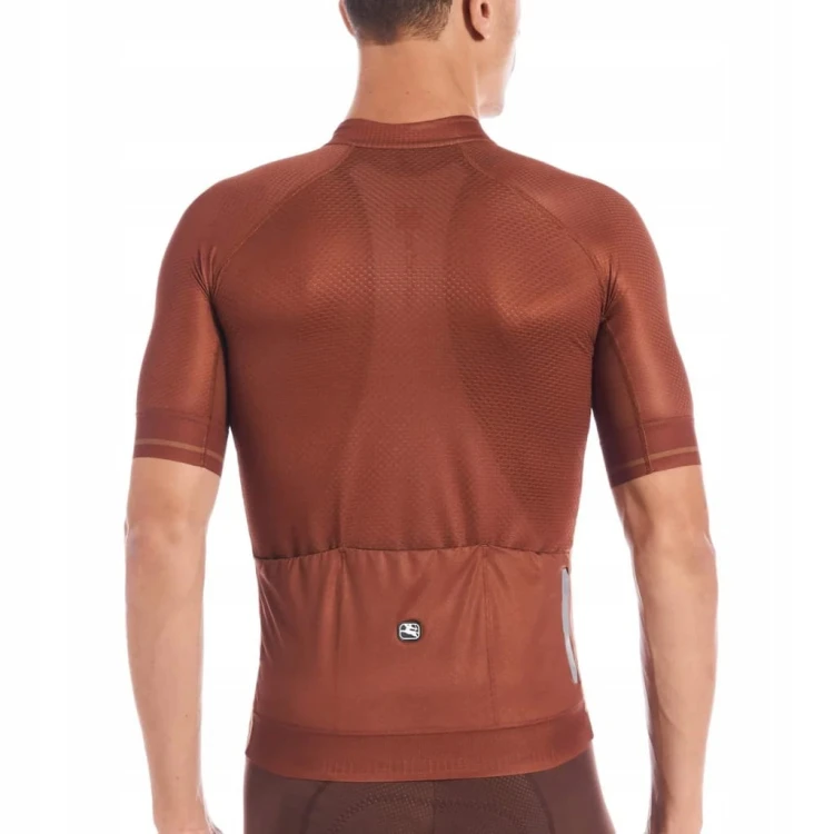 Koszulka Męska Kolarska Giordana FR-C PRO Jersey Kawowa Rozmiar S