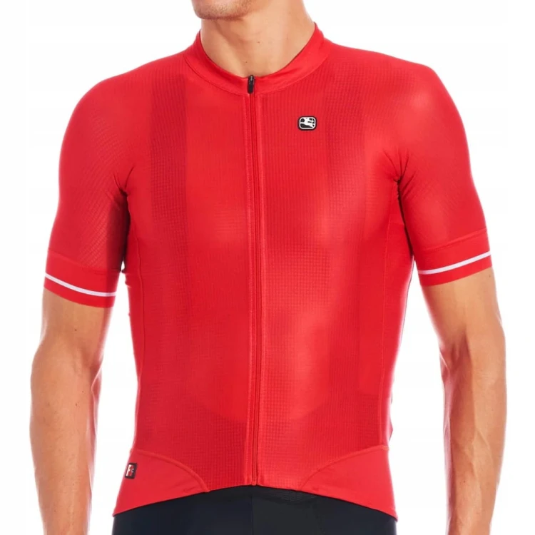 Koszulka Męska Kolarska Giordana FR-C PRO Jersey Czerwona Rozmiar M