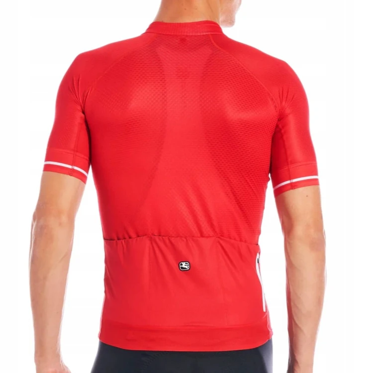 Koszulka Męska Kolarska Giordana FR-C PRO Jersey Czerwona Rozmiar M