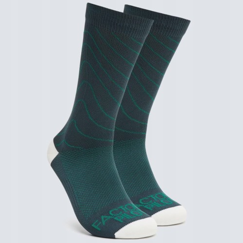 Skarpetki kolarskie Oakley Factory Pilot MTB green L (43-46)