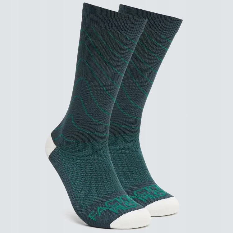 Skarpetki kolarskie Oakley Factory Pilot MTB green L (43-46)