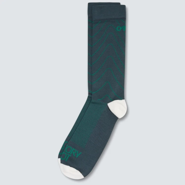 Skarpetki kolarskie Oakley Factory Pilot MTB green L (43-46)