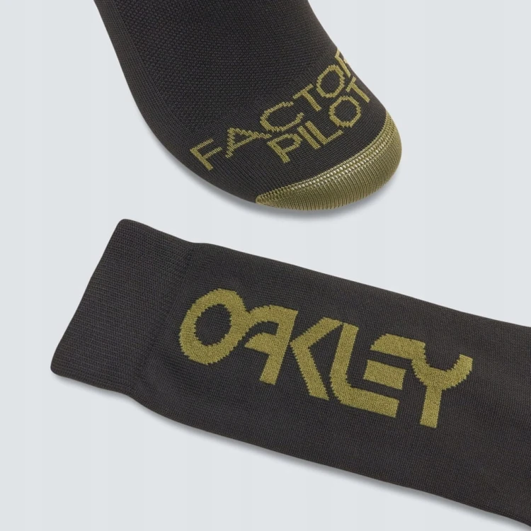 Skarpetki rowerowe Oakley Factory Pilot MTB Szary/Zielony S (35-38)