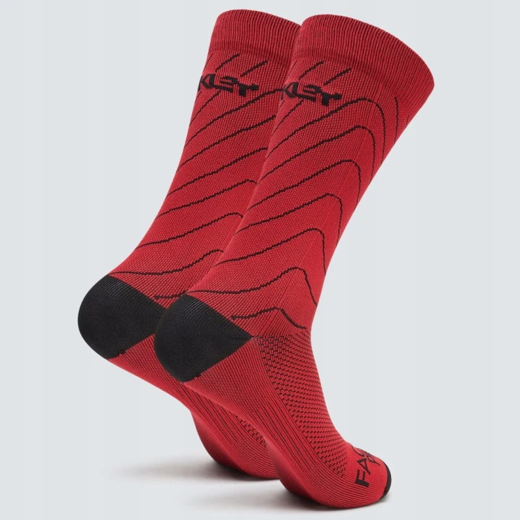 Skarpetki kolarskie Oakley Factory Pilot Czerwone 35-38 S