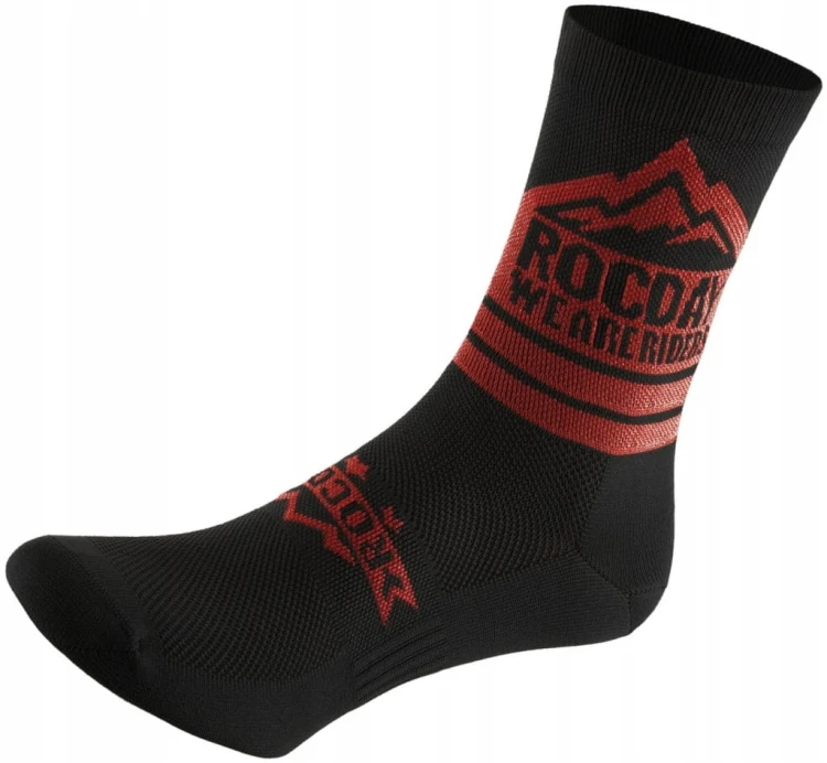 Skarpetki rowerowe ROCDAY TRAIL 41-44 (M/L) czerwony/czarny