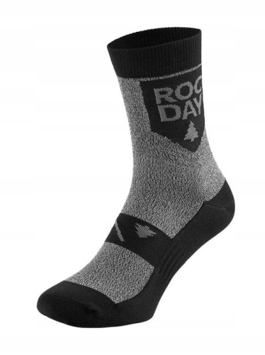 Skarpetki rowerowe ROCDAY TIMBER 41-44 (M/L) czarny/melanż