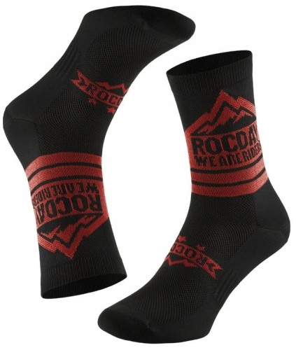 Skarpety Rowerowe ROCDAY TRAIL Black/Red Enduro Trail L/XL 44-47