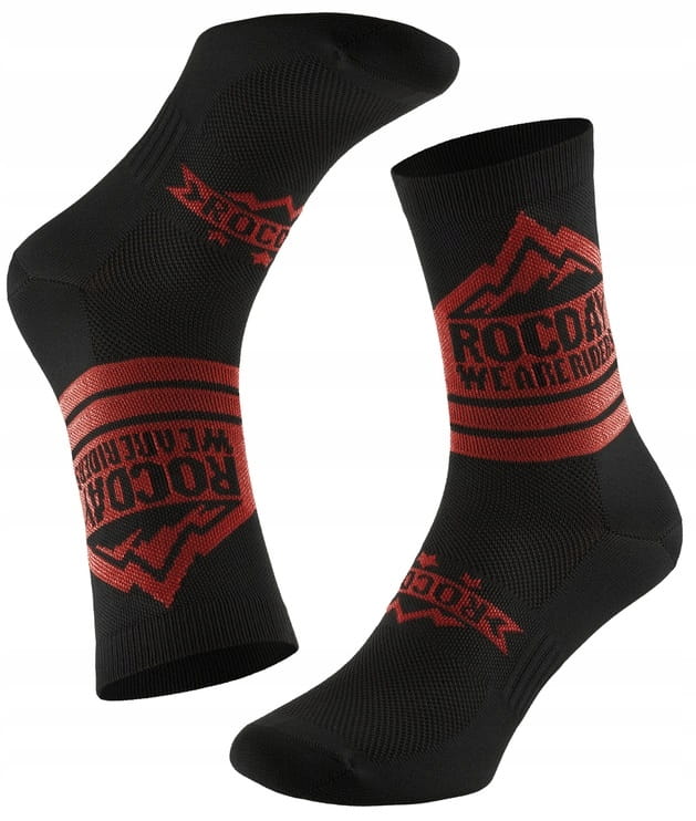 Skarpety Rowerowe ROCDAY TRAIL Black/Red Enduro Trail L/XL 44-47