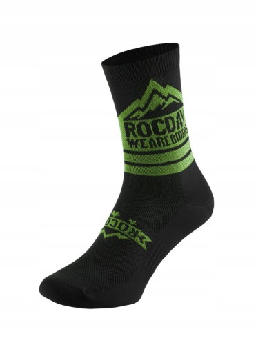 Skarpety Rowerowe ROCDAY TRAIL Black Green Enduro Trail AllMtn L/XL 44-47