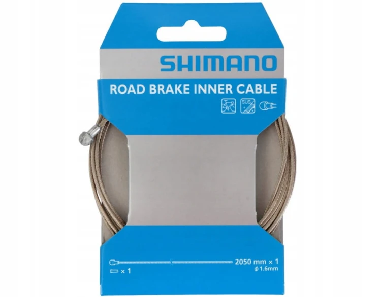 Shimano linka hamulca szosowa nierdzewna 1,6x2050mm