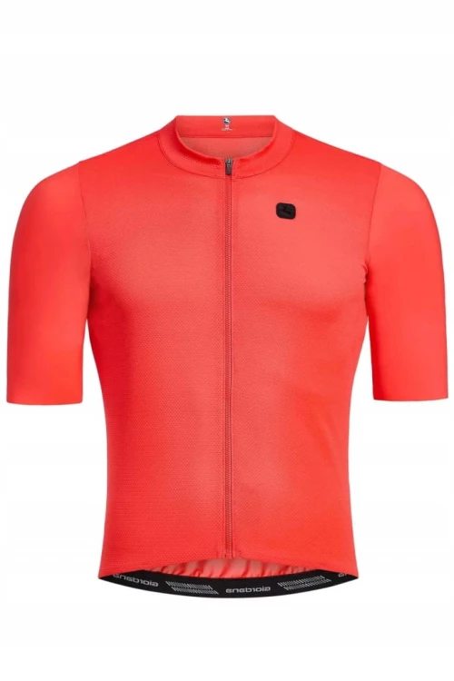 Koszulka Męska Rowerowa Giordana Silverline Czerwona Rozmiar M