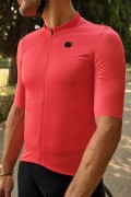 Koszulka Męska Rowerowa Giordana Silverline Czerwona Rozmiar M